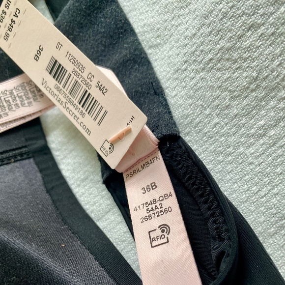 VICTORIA'S SECRET Wireless Wear Everywhere Black T-shirt Bra NWT New - Size 36B - Picture 6 of 6